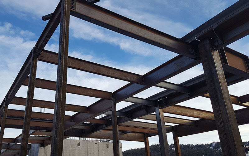 metal bars making a framework of a building AE Dynamics Primary Structure