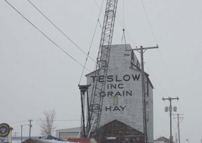 Teslow Grain Elevator in Livingston, MT